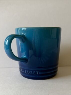 Le Creuset Stoneware Mug Ombre Azure Blue 350ml/12oz NWT